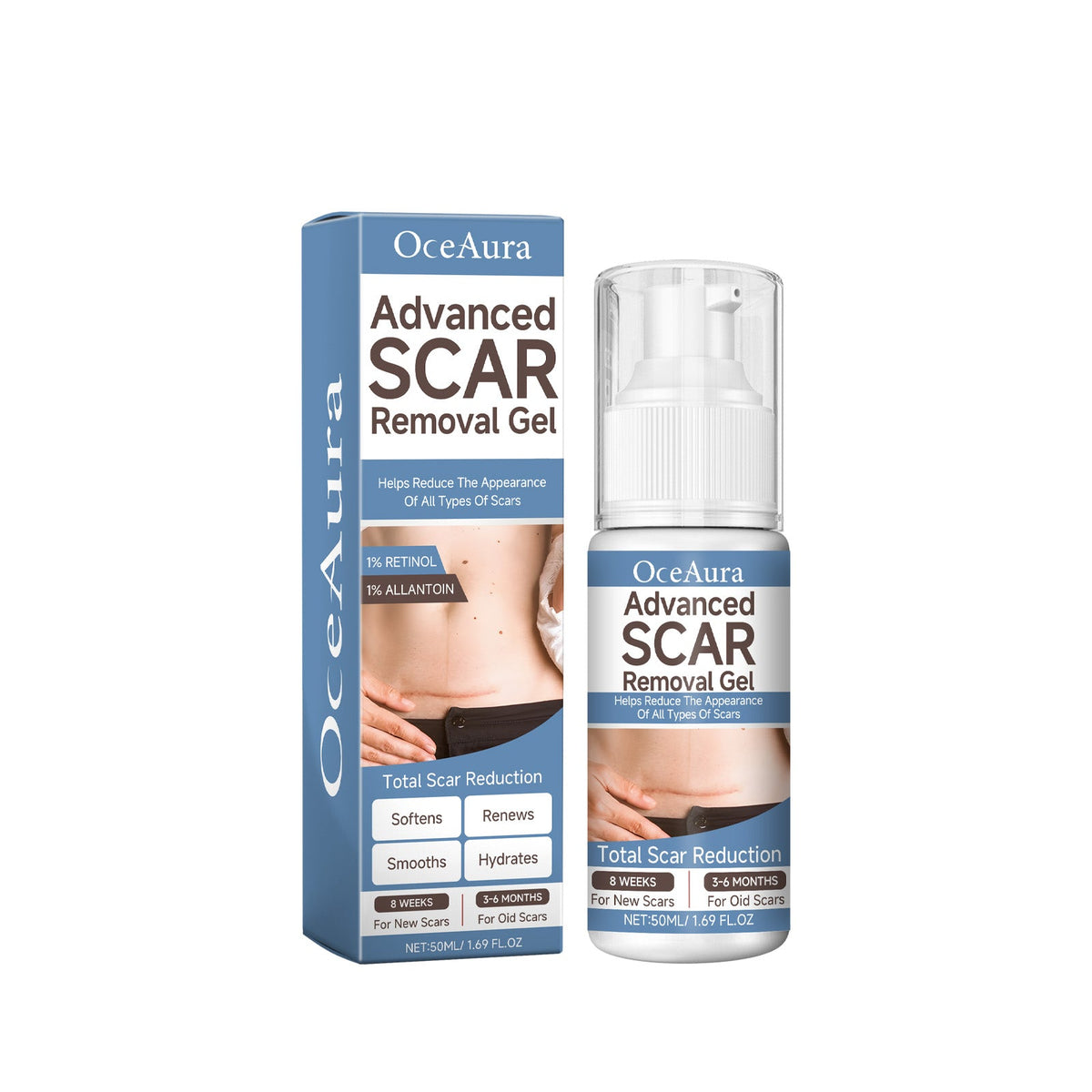 Oceaura Scar Whitening Repair Gel Moisturizes And Smooths Skin Repair Surgery Scar Pregnancy Care Gel
