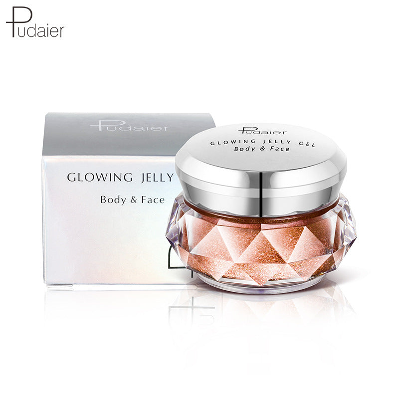 Pudaier Jelly Gel Face Highlighter Body Highlighter Mermaid Eyeshadow