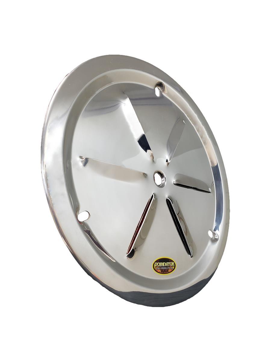 Wheel Cover Louver Vent Alum Bolt 15in Polished - DOM1031BPOL