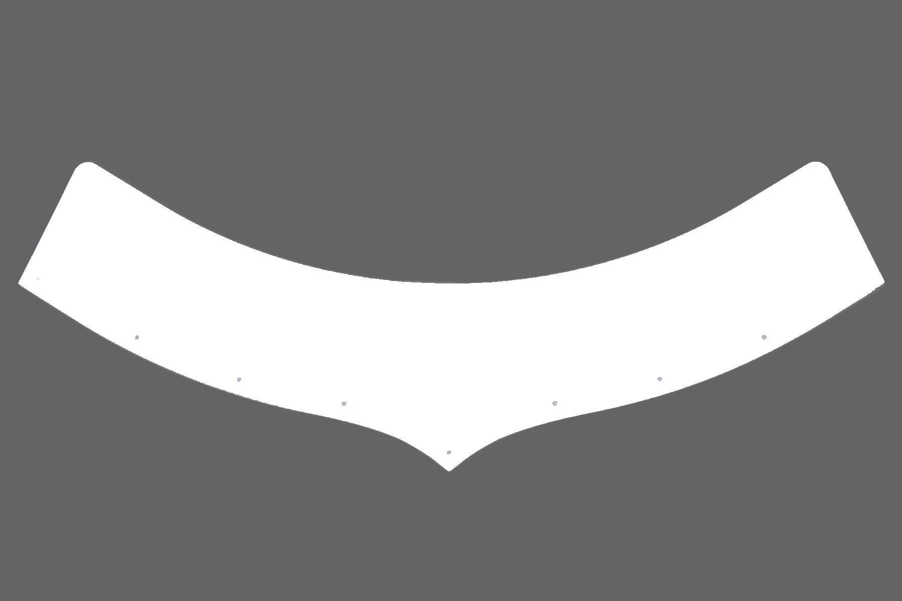 Extension Predator Hood White 5.5in Tall - DOM500EXWH