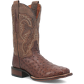 Dan Post Alamosa (Chocolate/Brown) - Men's Ostrich Skin Leather Cowboy Boots