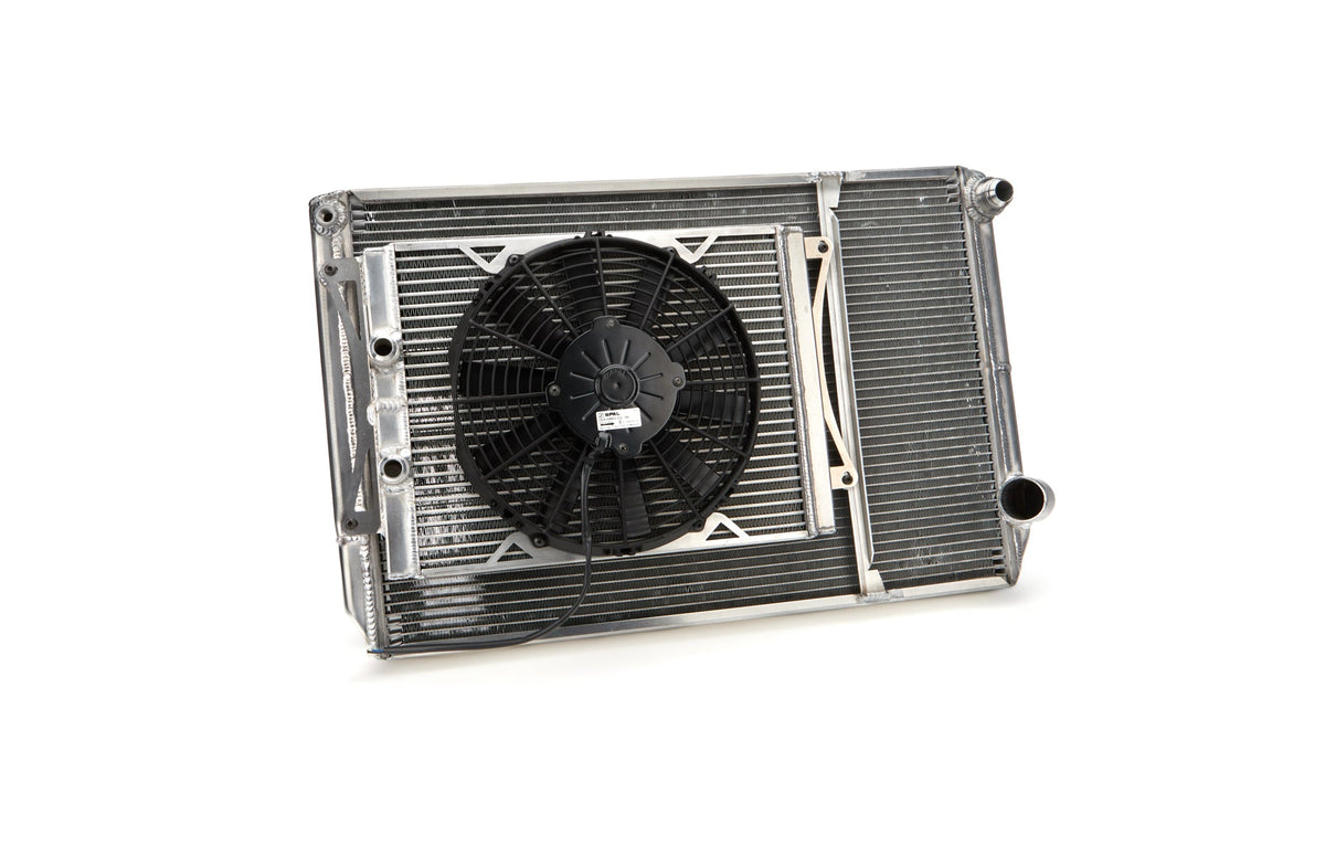 Radiator Dbl 29x18 W/Oil Cooler Fan w/o Fill - MGMSLMCLOSED
