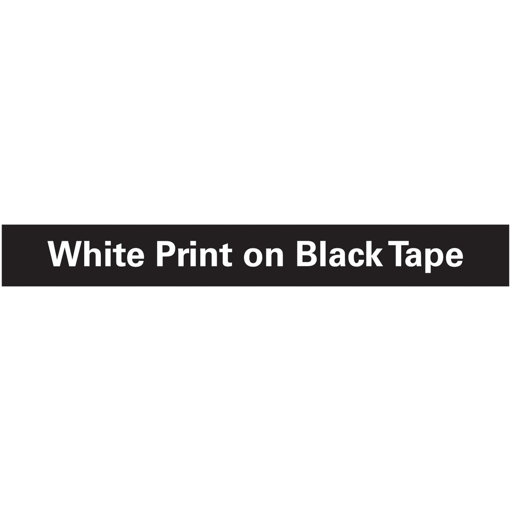 DYMO D1 High-Performance Polyester Removable Label Tape, 0.5" x 23 ft, White on Black
