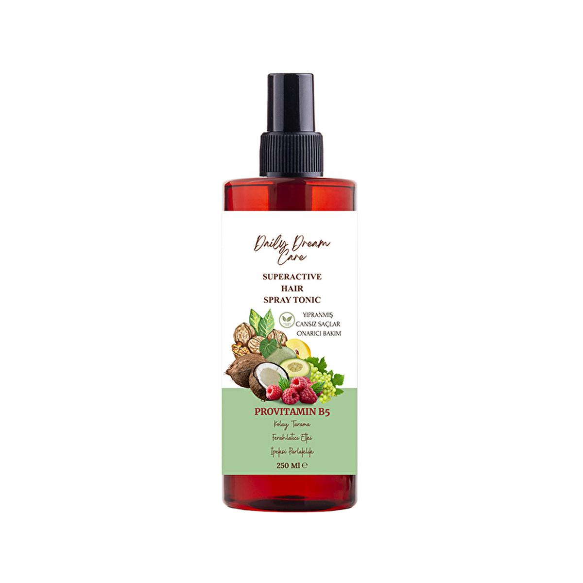 True Bee Daily Dream Care Superactive Hair Toner Spray - Natural Hair Nourishment with Provitamin B5, 8.45 fl oz
