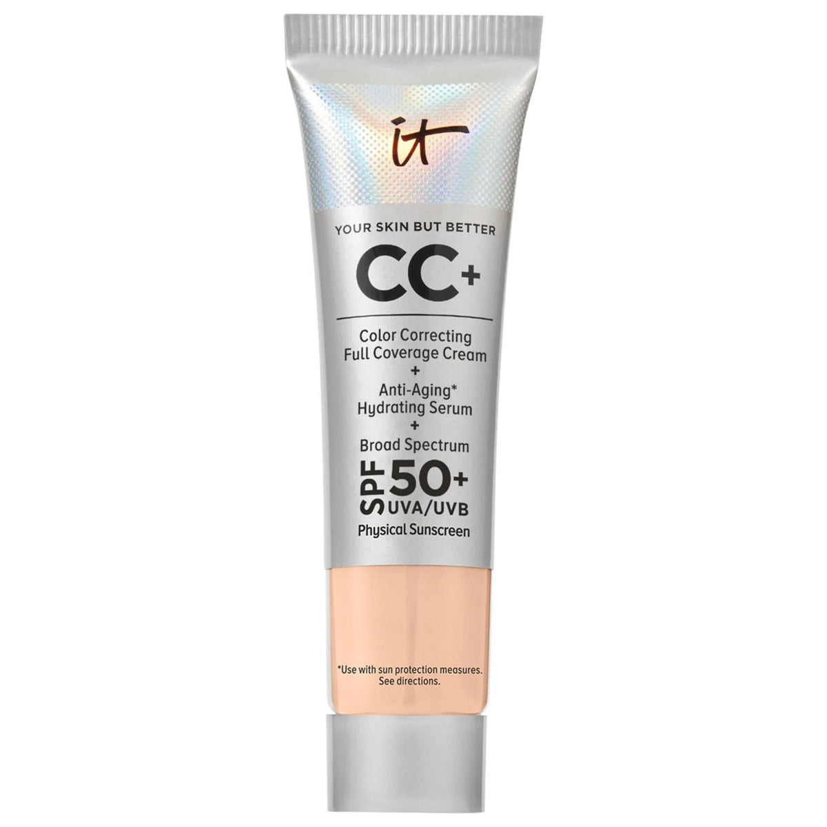 IT Cosmetics Mini CC+ Cream: Full Coverage, SPF 50+, Hydrating & Color Correcting Foundation - Vegan & Cruelty-Free