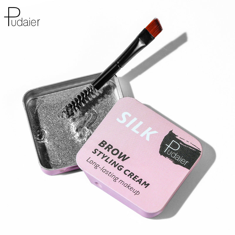 Pudaier Natural Wild Brow Styling Soap Eyebrow Cream Colorless Moisturizing Natural