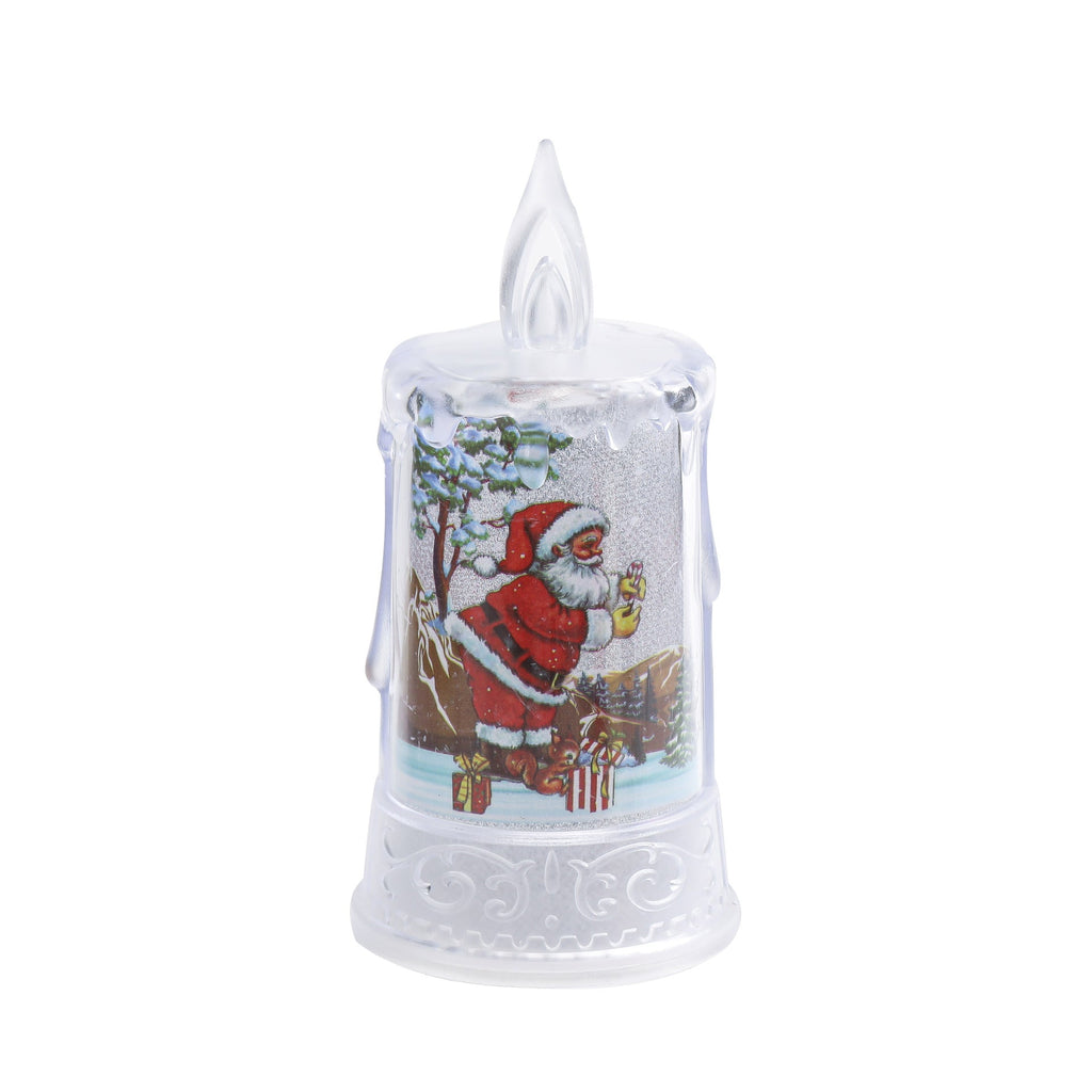 Christmas led electronic candle light Christmas snowman elk decoration luminous night light atmosphere light ornaments