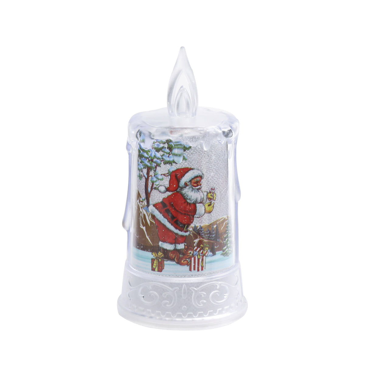 Christmas led electronic candle light Christmas snowman elk decoration luminous night light atmosphere light ornaments