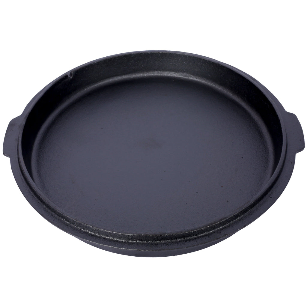 ast iron Dutch oven with lid, outdoor camping deep pot, used for camping, cooking, barbecue and leg rest, 8 Quart