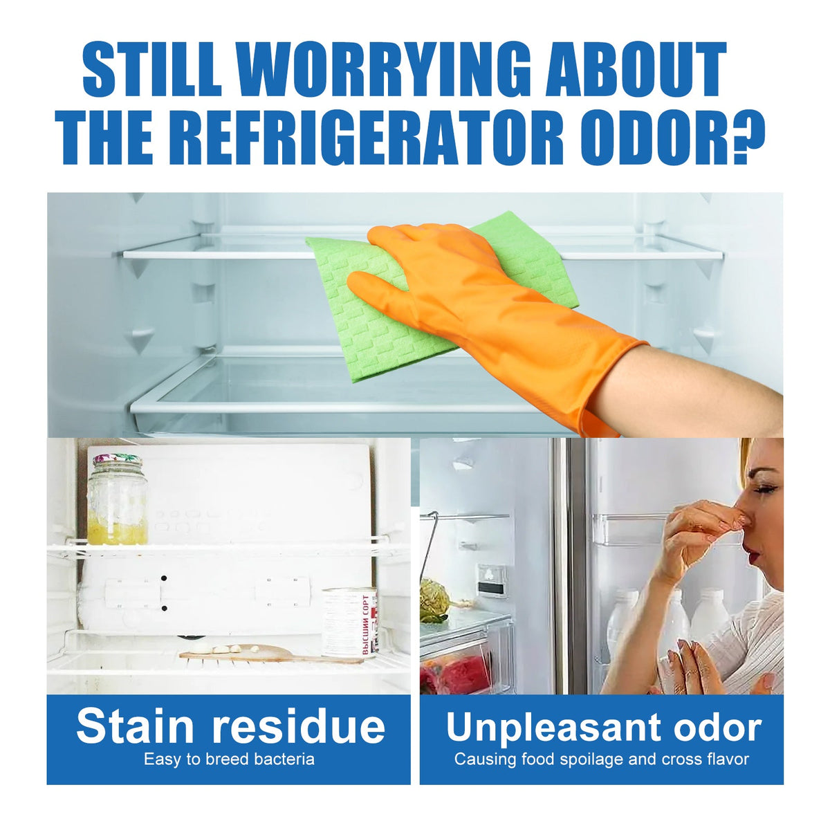 Refrigerator Cleaning Sheet Refrigerator Microwave Oven To Remove Oil And Odor Multi-Purpose Cleaning Sheet