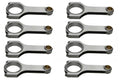 SBF 4340 Forged H-Beam Rods 5.400 w/2.123 Pin - CRS5400S3D