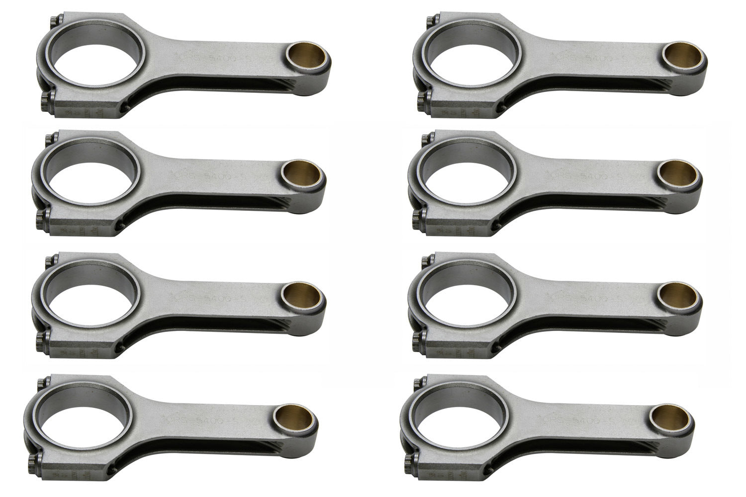 SBF 4340 Forged H-Beam Rods 5.400 w/2.123 Pin - CRS5400S3D