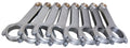 SBC 4340 Forged H-Beam Rods 6.250 - CRS6250B3D