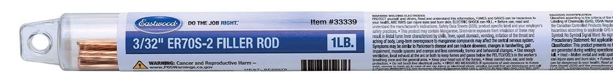 Filler Rod ER70S-2 3/32 1LB