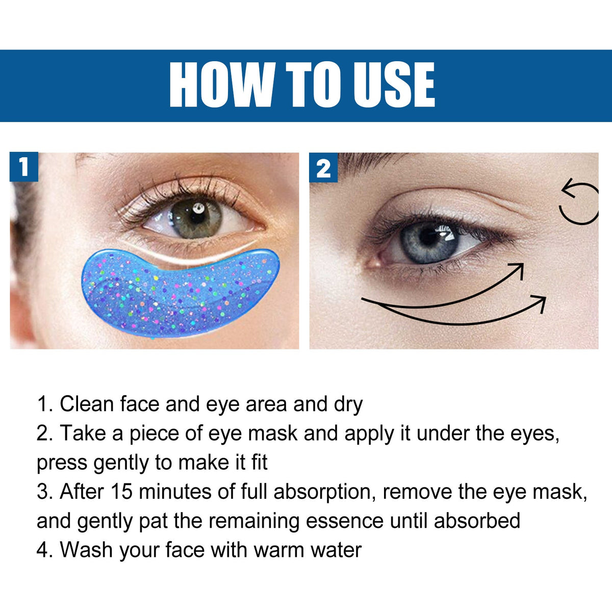 Collagen Eye Mask Removes Fine Lines And Dark Circles Hydrating And Firming Lift Crystal Eye Mask