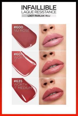 L'Oreal Paris Infallible Liquid Lipstick: High-Shine, Long-Lasting Nude Lip Color for Comfortable All-Day Wear