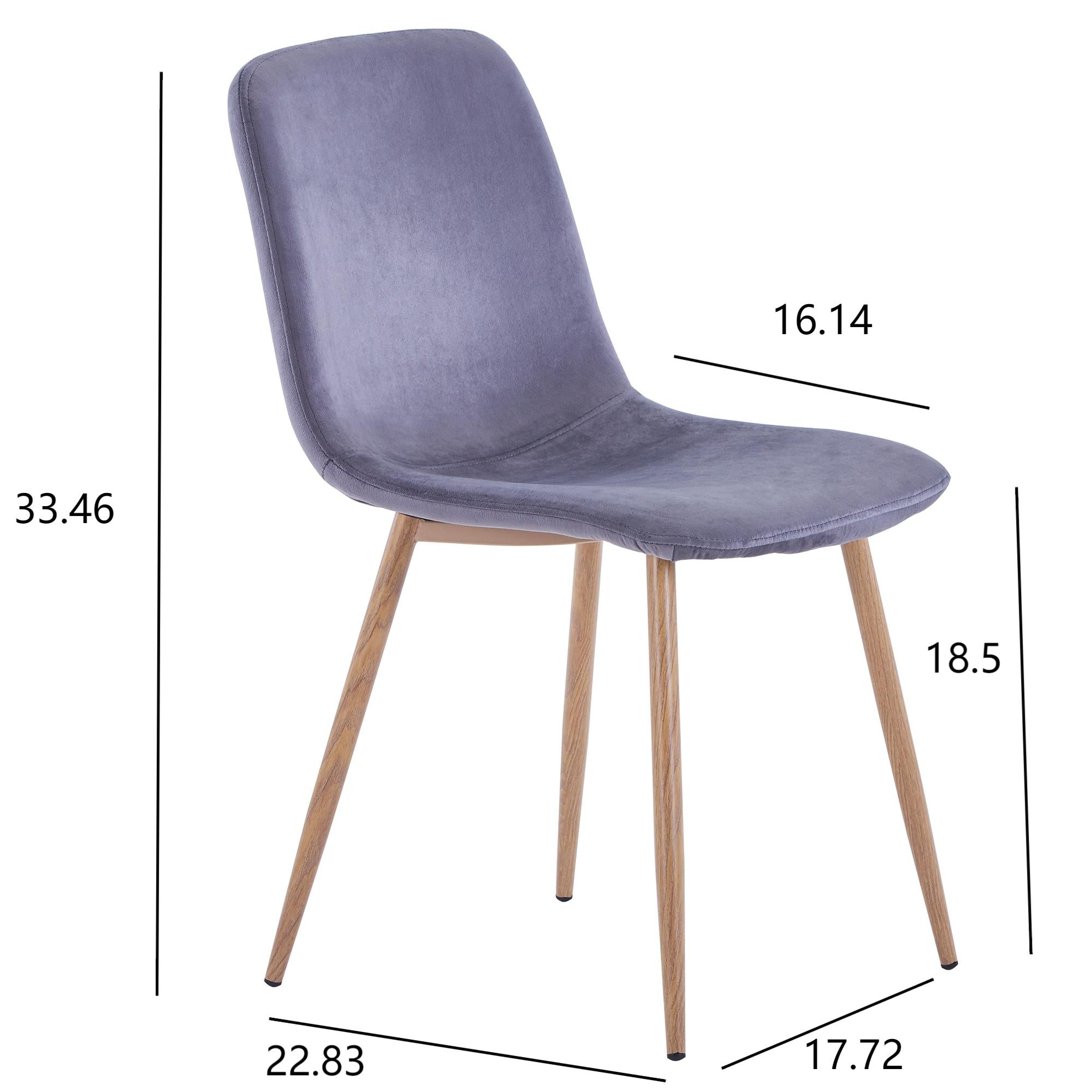 Dining Chair 4PCS（BLACK）Modern style New technology Suitable for restaurants cafes taverns offices