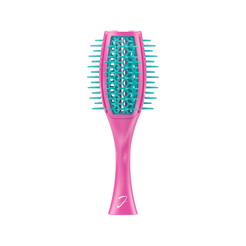Janeke Tulip Brush Detangling Hairbrush Burgundy & Blue SP503FT
