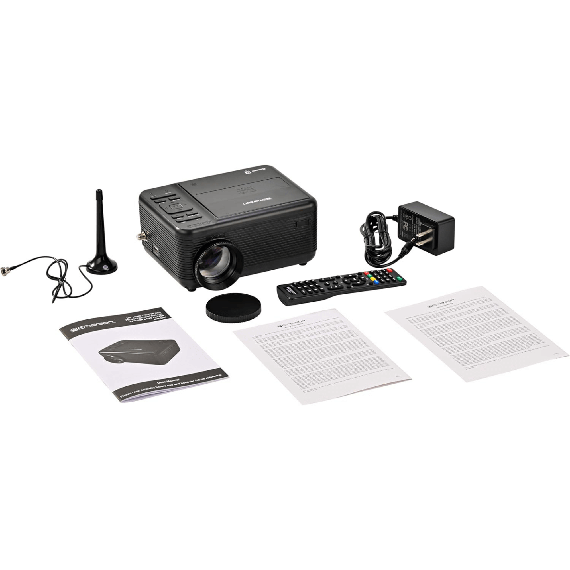 Emerson 120" Home Theater LCD Projector with Built-In TV Tuner and DVD Player