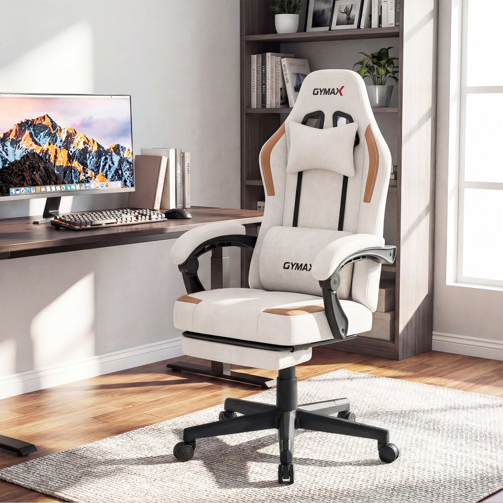 Ergonomic Video Game Chair with Headrest for Home Office