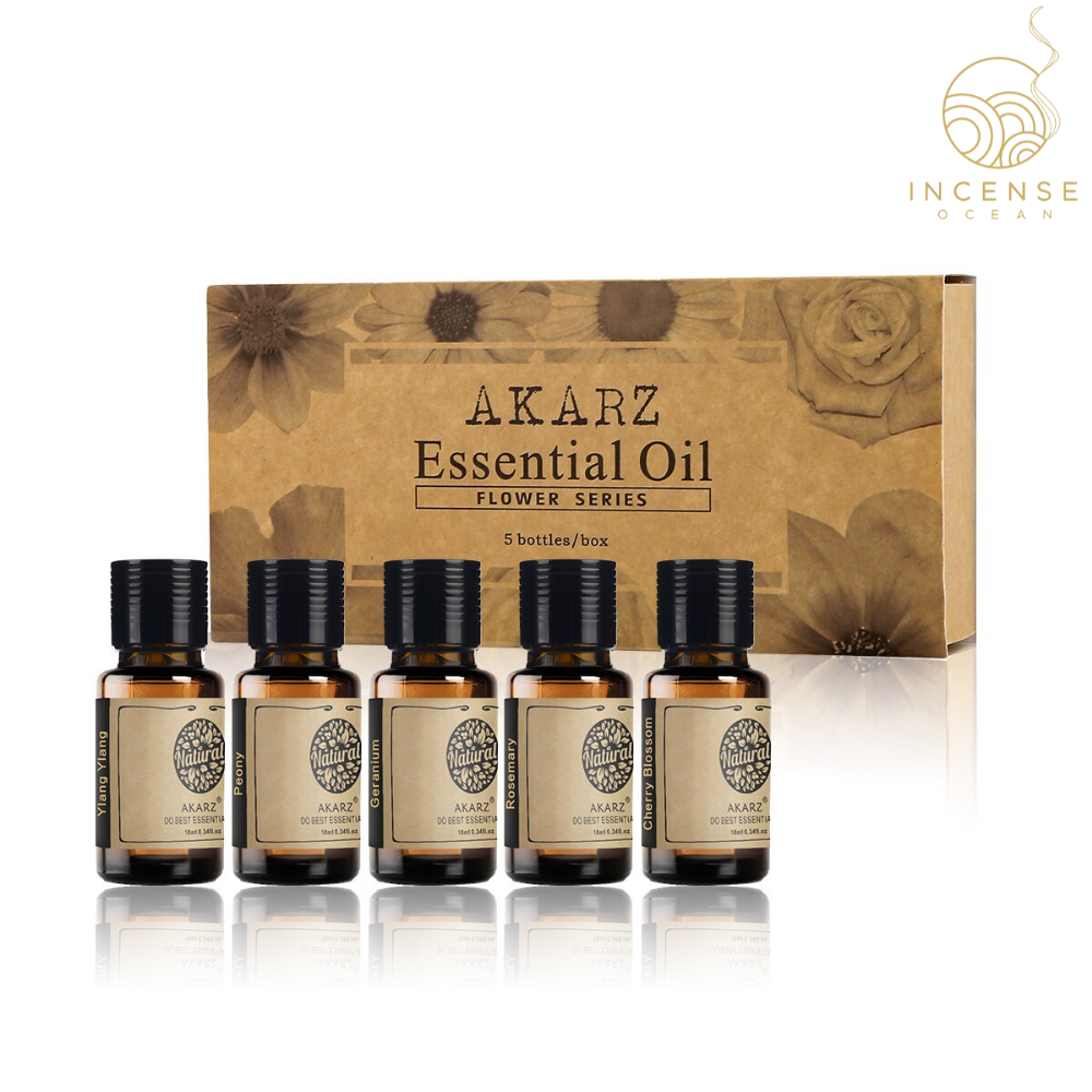 Flower Serie Essential Oils For Burners Set of 5