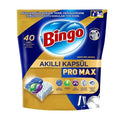 Bingo Pro Max Dishwasher Detergent Pods 40-Count: Stain & Grease Removal, Odor Control, Crystal Shine, Filter Cleaner