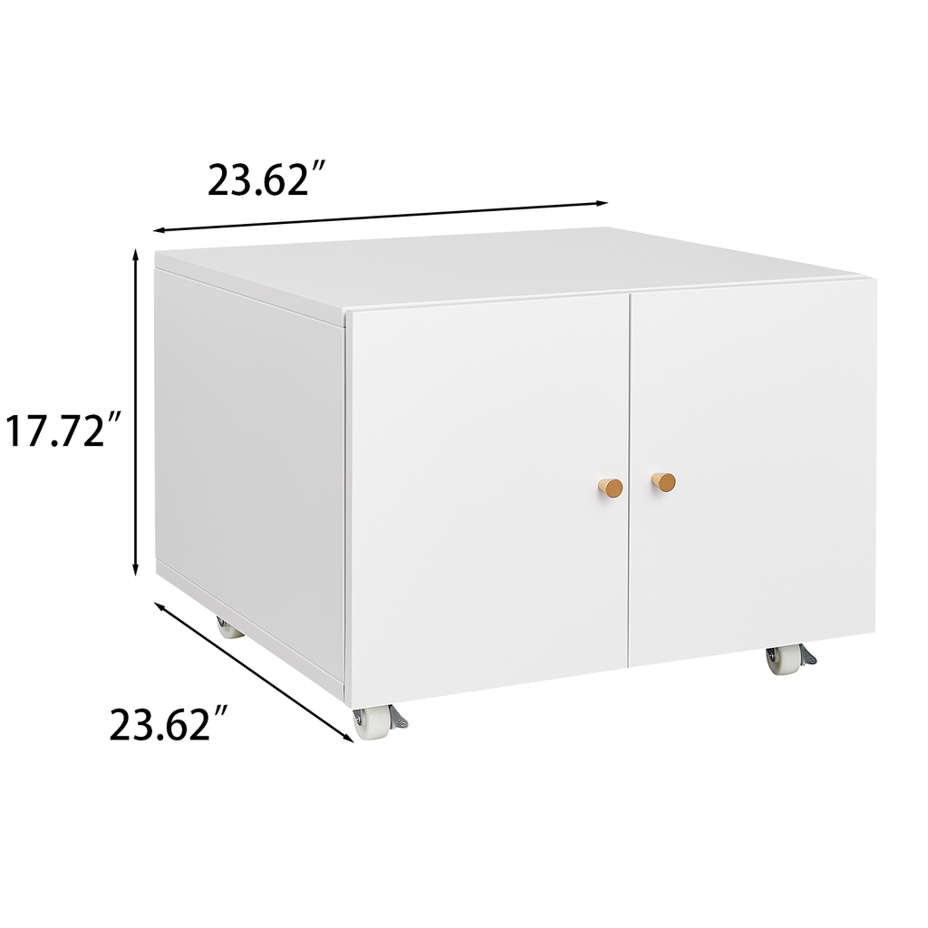 Office furniture Copier Cabinet white mobile pedestal file Printer Stand
