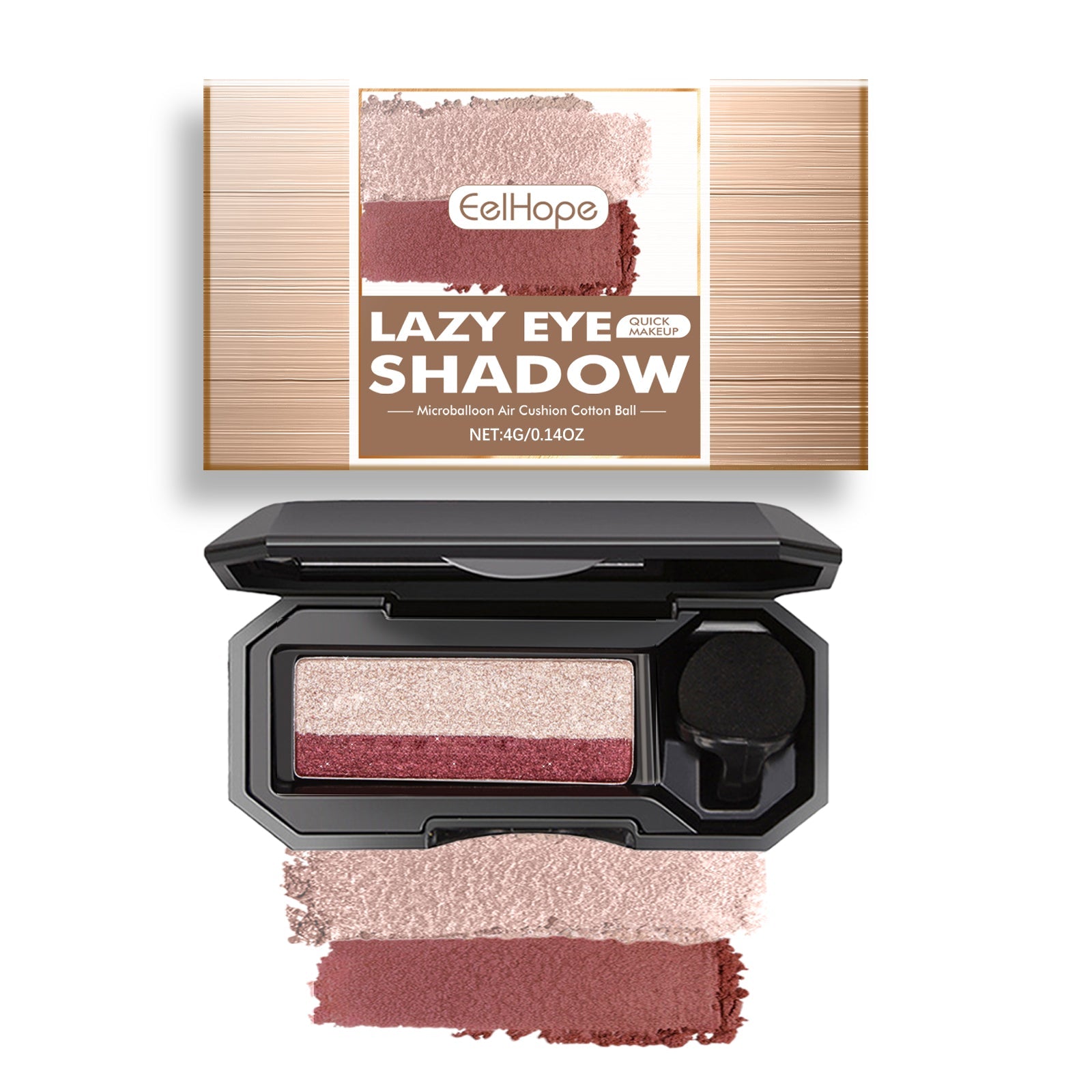 Lazy Eye Shadow, Natural Development Pearlescent Matte Beginner Daily Makeup Glitter Eyeshadow