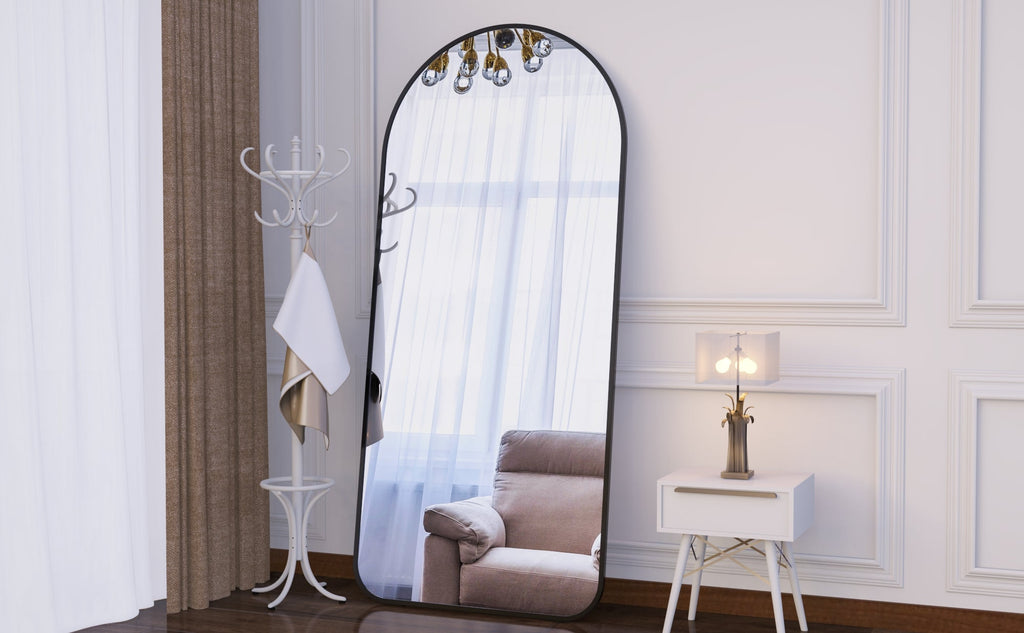 71"×32" Big Full Body Mirror for Bedroom Oversized Floor Mirror Large Standing Mirror Living Room Dressing Mirror Leaning Agains