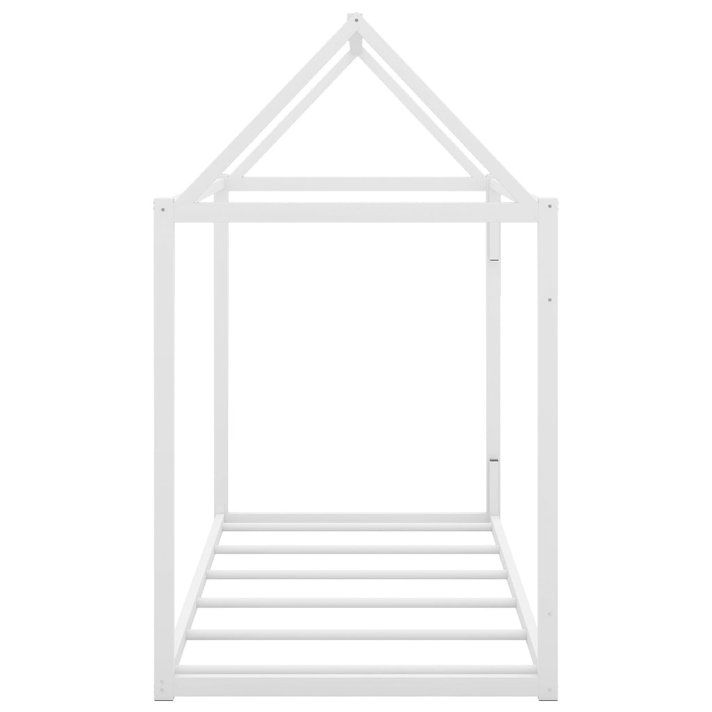 Metal House Shape Platform Bed   twin