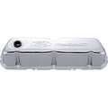 Chrome Steel Valve Cover Set w/Ford Racing Logo - 302070