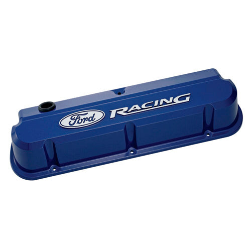 Slant Edge Valve Cover Set w/Ford Racing Logo - 302136