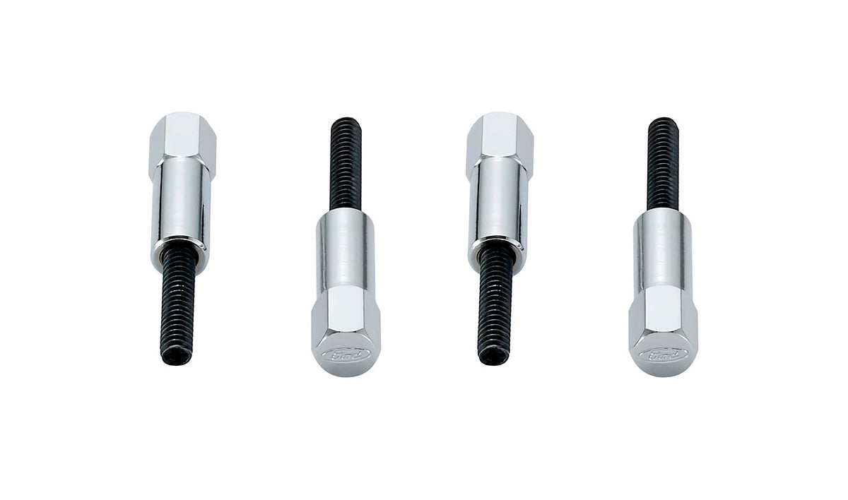 Valve Cove Bolt Kit 4pk Chrome w/Ford Logo - 302315