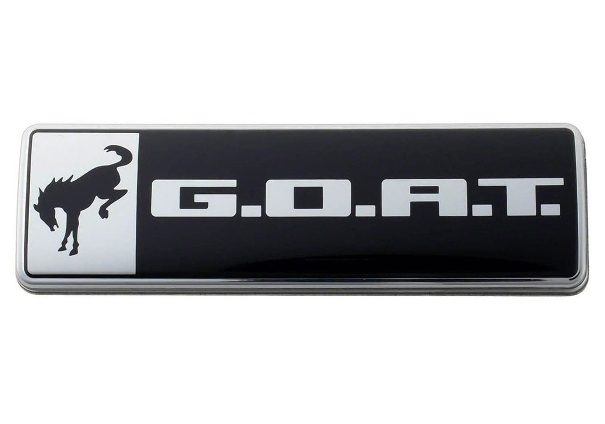 Bronco/Bronco Sport G.OA.T. Badge Black/Chrm - M1447GOAT