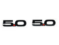 15-23 Mustang 5.0L Fender Badges Black - M1447M50AB