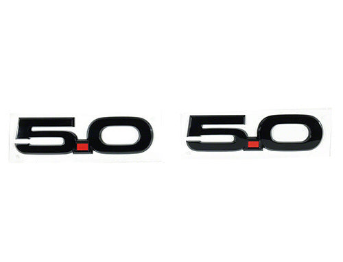 15-23 Mustang 5.0L Fender Badges Black - M1447M50AB