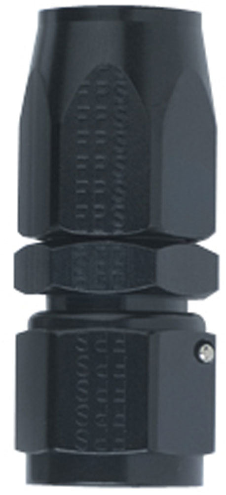Hose Fitting #4 Straight Black - 100104BL