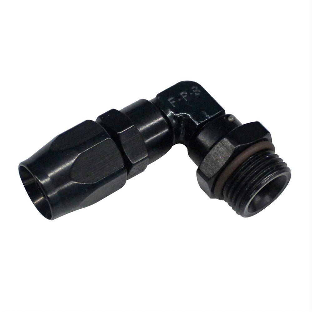 12an ORB Male 90-Deg to 12an Hose Fitting Black - 189012BL