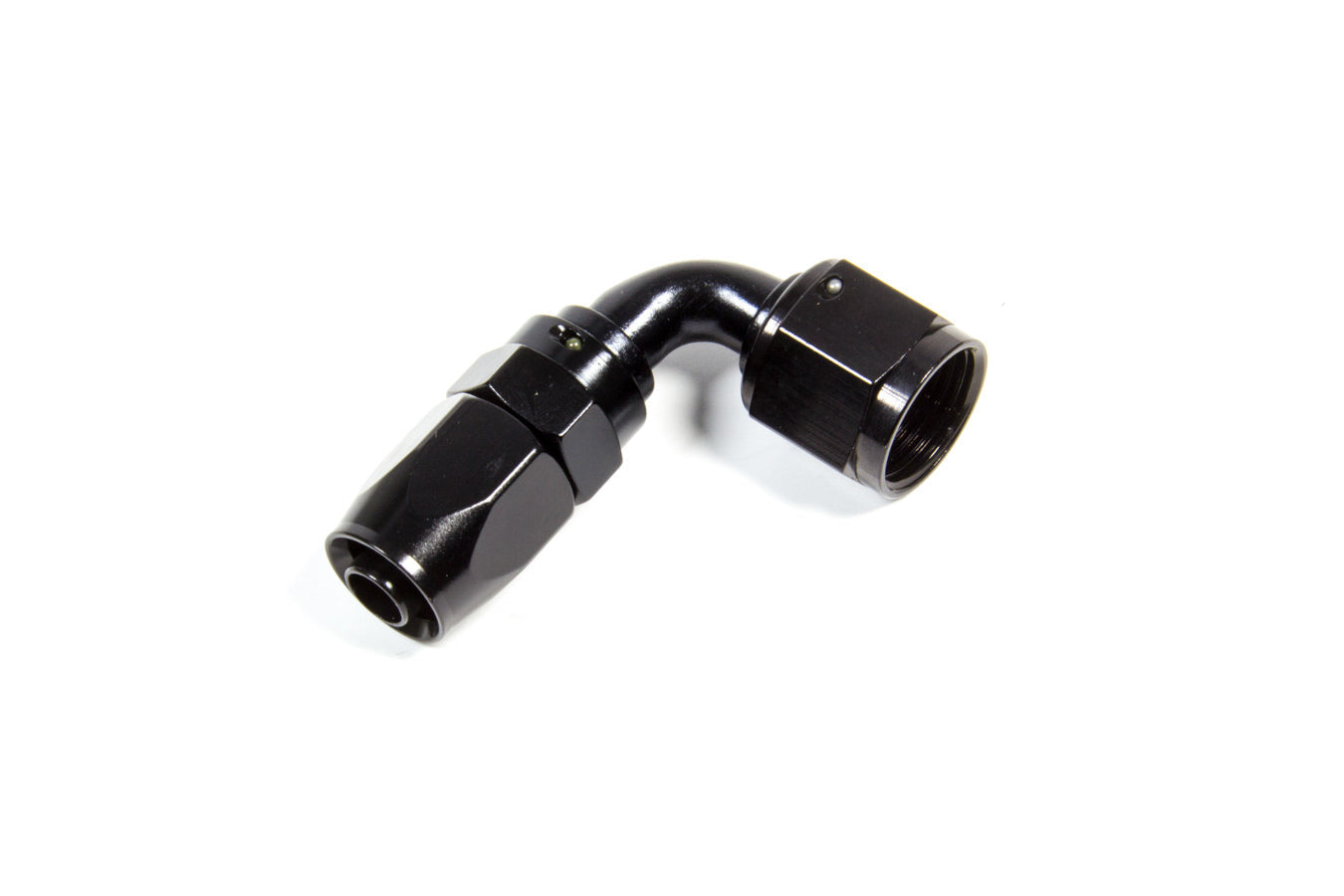 Hose Fitting #10 90 Deg. to #8 Hose Black - 229009BL