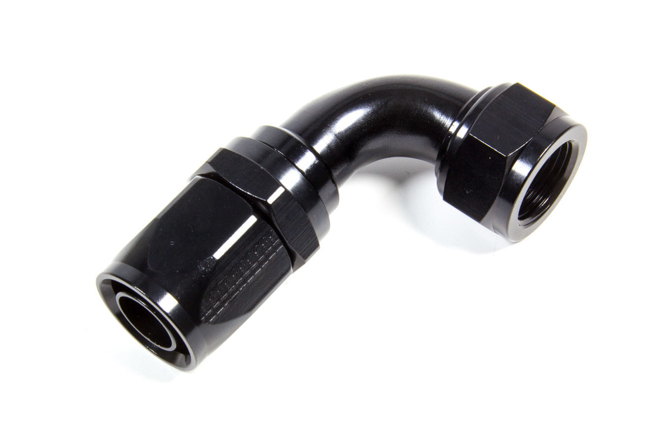 Hose Fitting #12 90 Deg. to #16 Hose Black - 229013BL