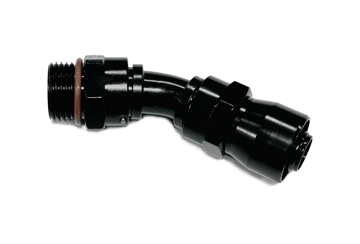 12an ORB Male 45-Deg Crimp Hose End - 3104512RAD