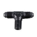 10an Male Tee w/ 1/2 MPT On the Side - Black - 482510BL