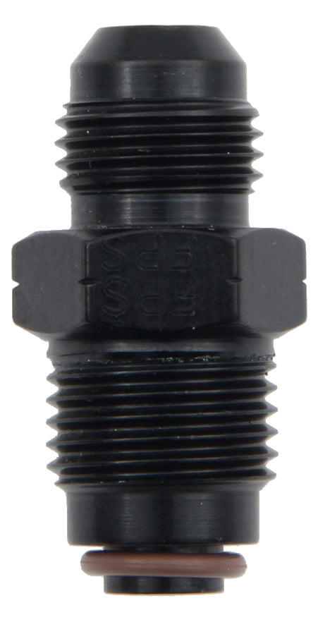 Male Adapter Fitting #6 x 16mm x 1.5 FI Black - 491963BL