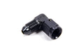 #4 Female Swivel to Male 90 Degree Fitting Black - 498102BL