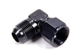 #12 Female Swivel - Male 90 Degree Fitting Black - 498106BL
