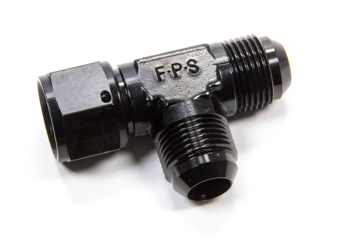 #12 On The Run T-Fitting w/Female Swivel Black - 498306BL