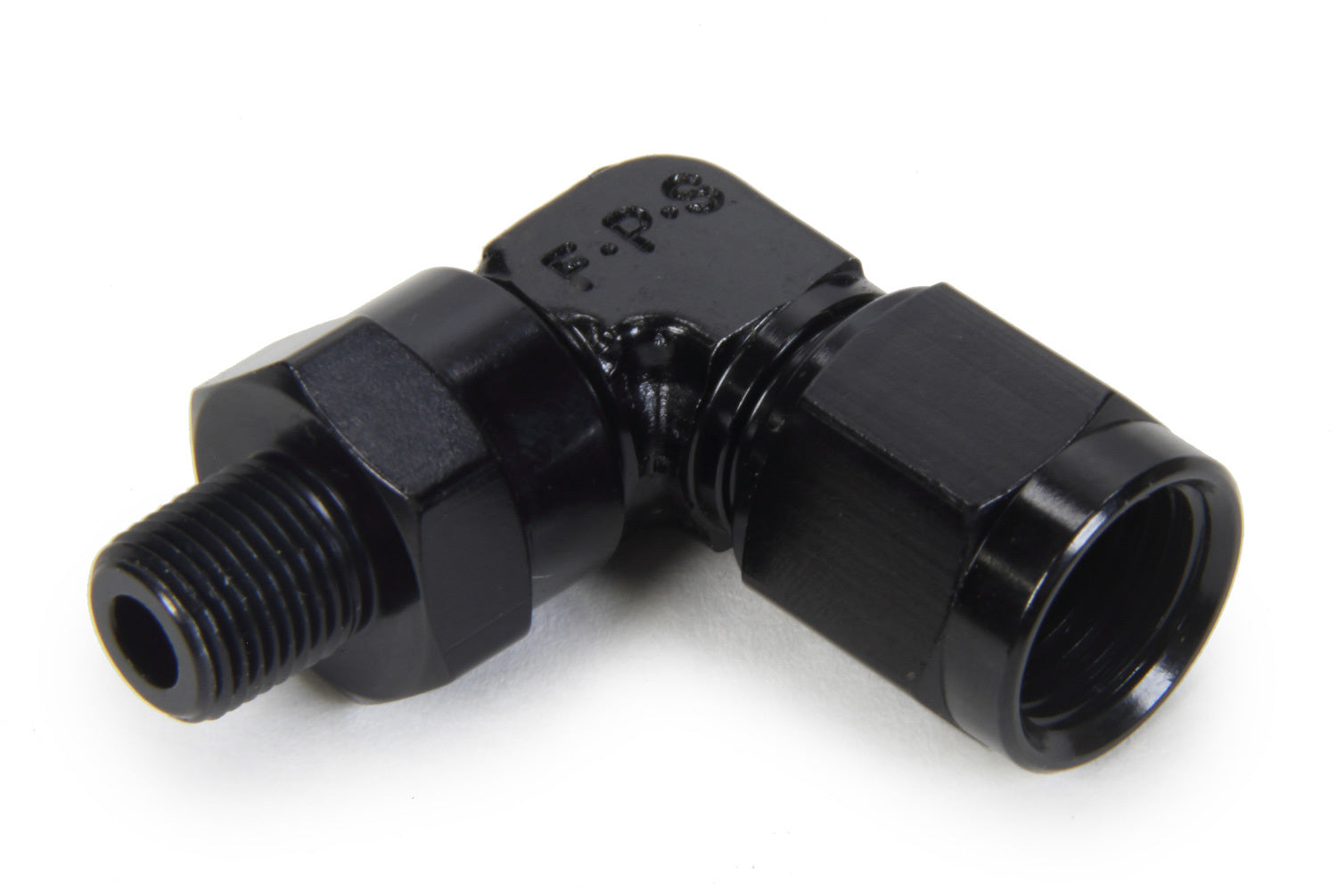 6an Female Swivel to 1/8 MPT 90-Degree Fitting - 499462BL