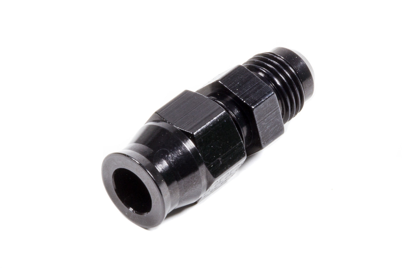 6AN Male to 3/8in Tube Adapter Fitting Black - 892006BL