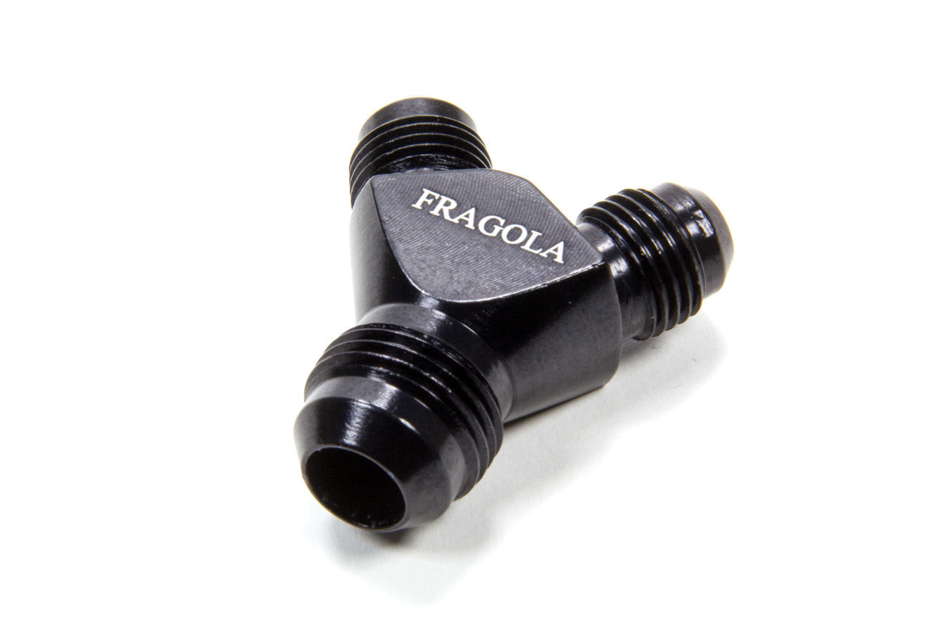 8an Y-Male Fitting w/ Dual 6an outlets Black - 900609BL