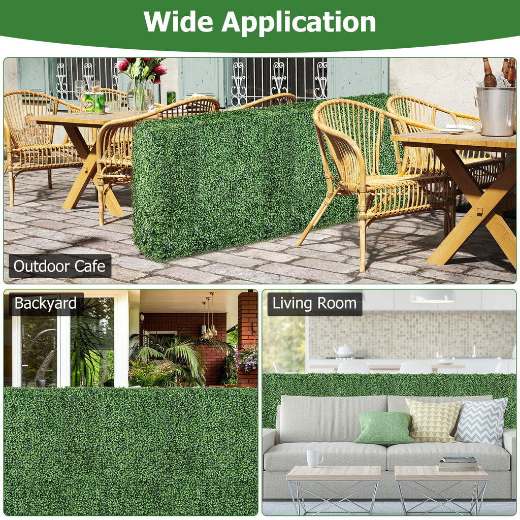 Faux Greenery Room Divider Decorative Privacy Screen Fence Hedge Wall